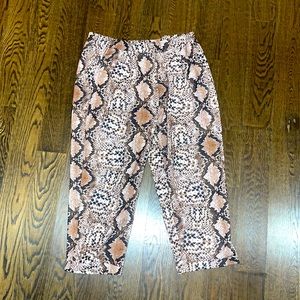 Reptile skin pants